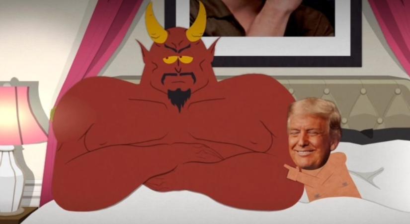 A mikropéniszű Donald Trumppal ágyba bújó Sátánnal nyit a South Park új évada