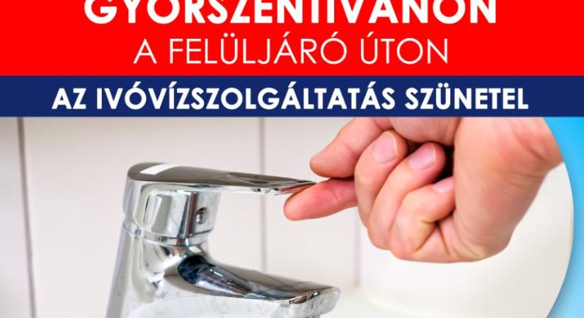 Csőtörés történt Győrszentivánon