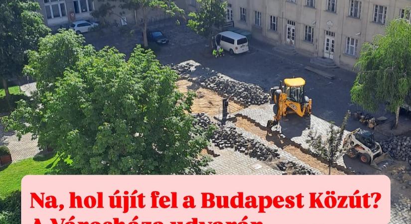 Karácsonyék a vállalhatatlan budapesti utak helyett saját parkolójukat újítják fel