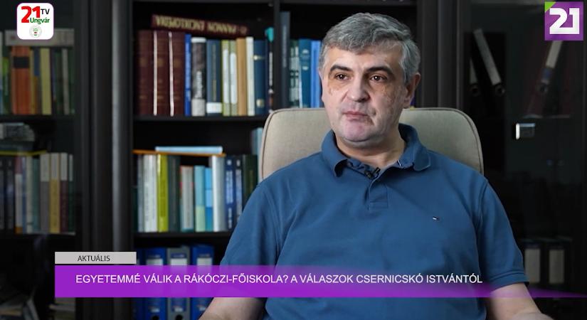 Aktuális (2025.07.24) Egyetemmé válik a Rákóczi-főiskola? A válaszok Csernicskó Istvántól (videó)