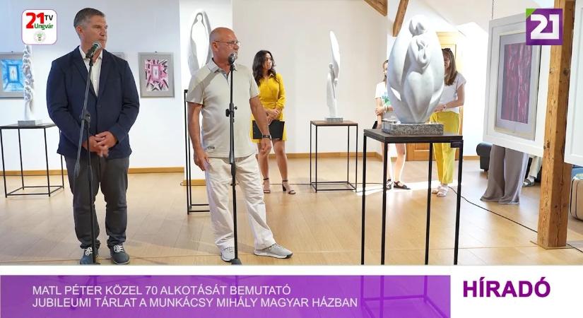 Matl Péter közel 70 alkotását bemutató jubileumi tárlat a Munkácsy Mihály Magyar Házban (videó)