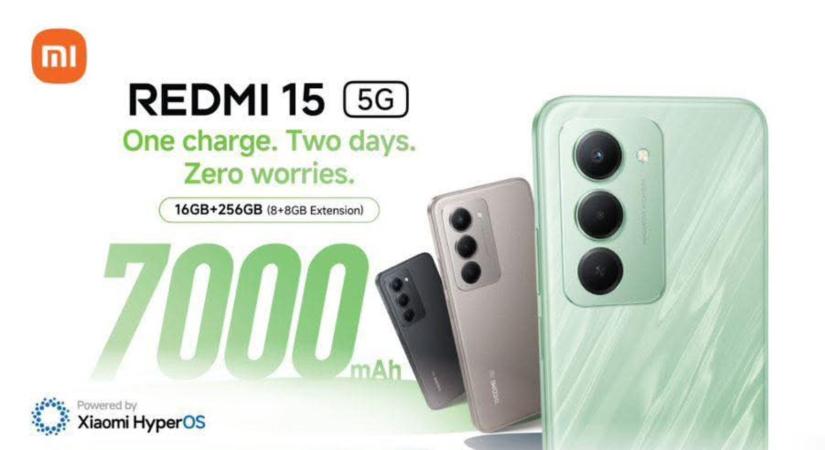 Meglepően ütős jellemzőkkel érkezik a Redmi 15 5G