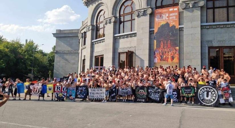 Balhé a láthatáron? Magyargyűlölő szurkolók bukkantak fel ott, ahol az ETO játszik