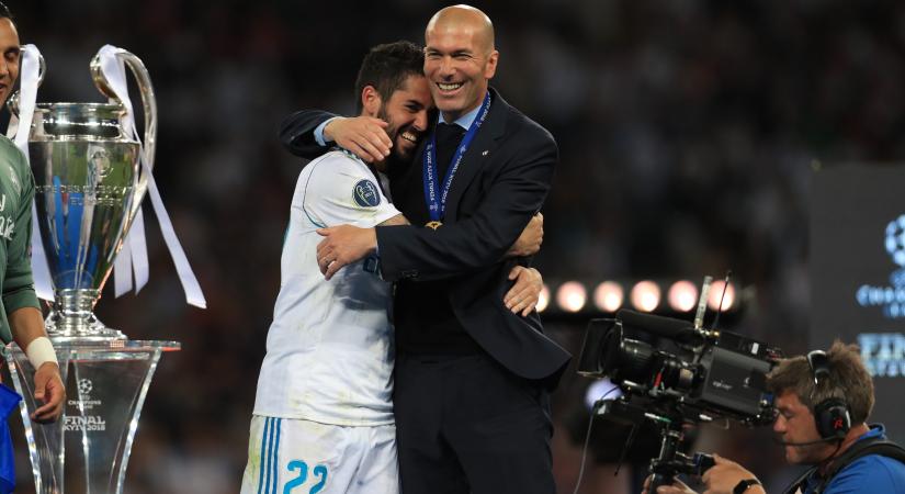 Isco vallomása a legjobb madridi évéről és Zidane-ról