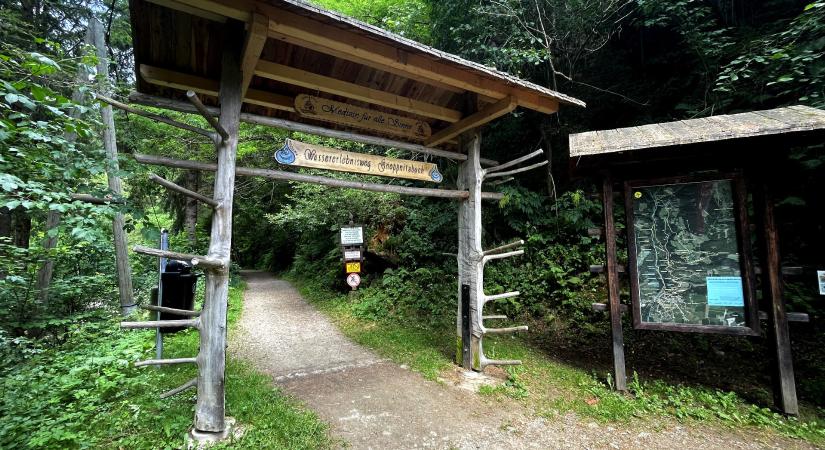 Vadregényes kalandösvényen követtük a víz útját a Gnoppnitz-patak szurdokvölgyében