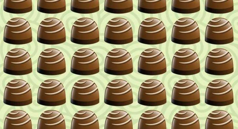 Elképesztő a látásod, ha 3 másodperc alatt kiszúrod a kakukktojást a csokik között
