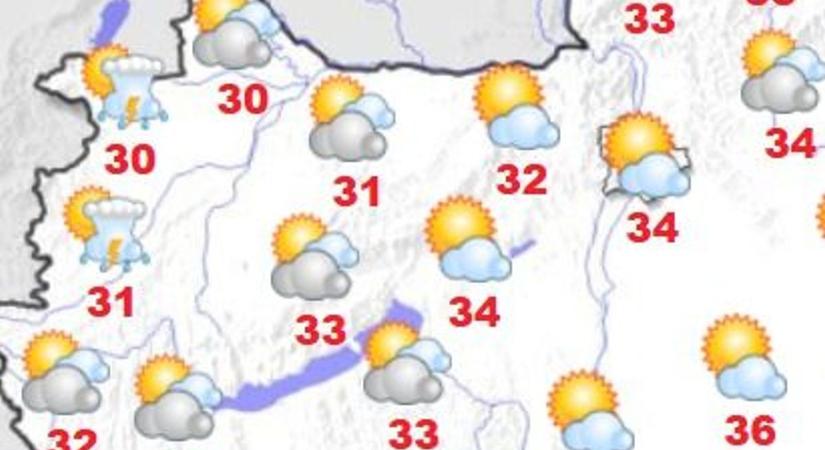 Forró nyári nap majd délutántól fordul az időjárás