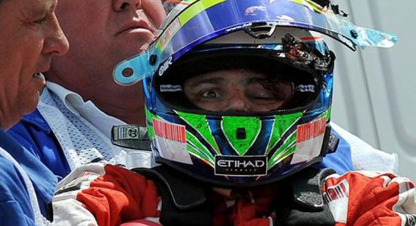 F1-Archív: Massát mentőhelikopterrel viszik el a Hungaroringről