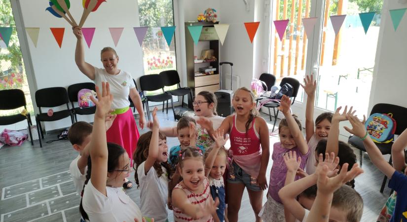 Élvezik a gyerekek az Így tedd rá! tábor foglalkozásait