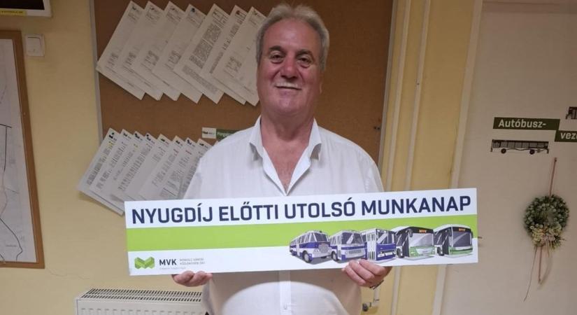 34 éve szállítja a miskolciakat, most nyugdíjba megy a legendás buszsofőr