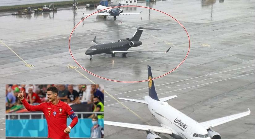 Magánrepülővel érkezett Cristiano Ronaldo Ausztriába - fotók, videó