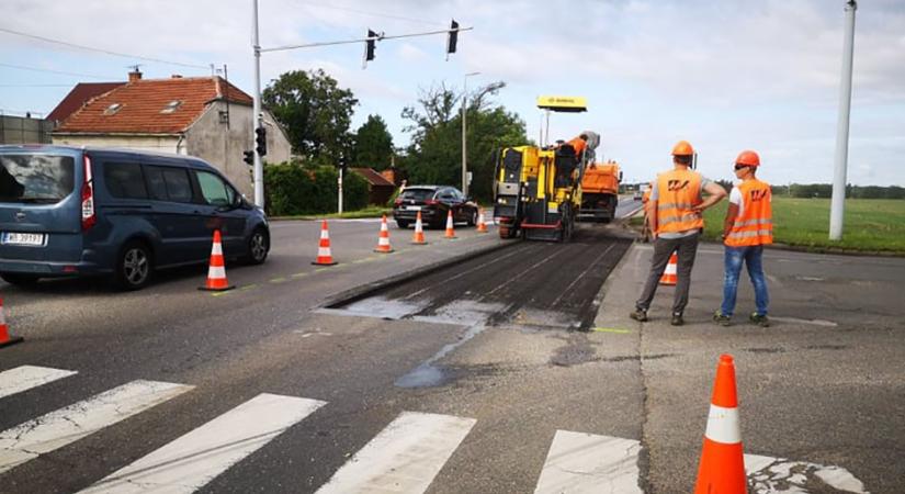 Útlezárás lesz hétfőn a szombathelyi "mozaikos" kereszteződésben
