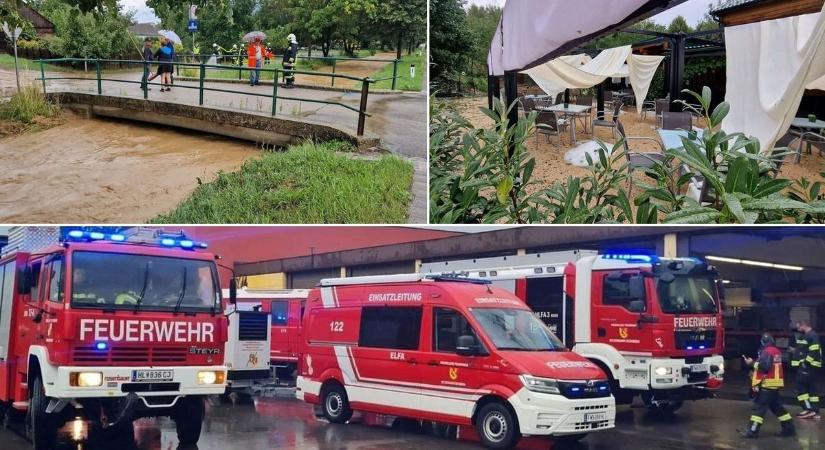 Komoly káoszt okozva, jégeső kíséretében söpört végig a tegnapi vihar Ausztrián - fotók