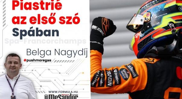 Helyszíni: Piastri ütött először Spában