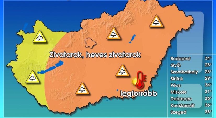 Brutális hőség érkezik Csongrád-Csanád vármegyébe, de éjszaka minden megváltozhat