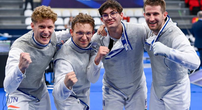 Vívó-vb – Drámai csatában elődöntőbe jutott a magyar férfi tőrcsapat