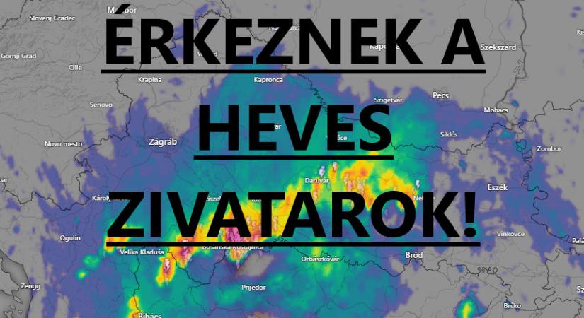 Érkezik az első hullám zivatar!