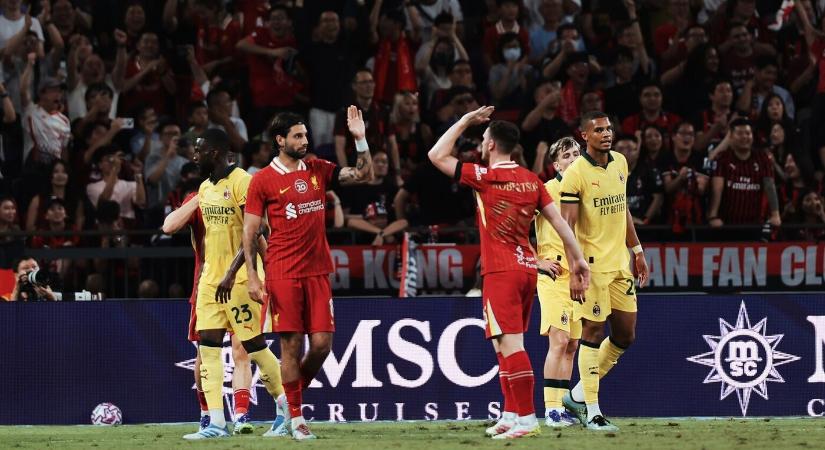Szoboszlai gólt lőtt, a Liverpool kikapott az AC Milantól