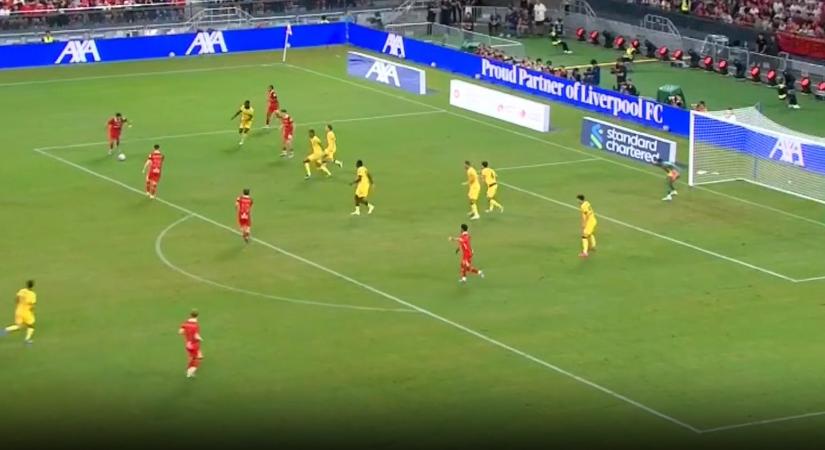 Ha ilyen csodagólokat lő, aligha kell félteni Szoboszlai Dominik helyét a Liverpoolban