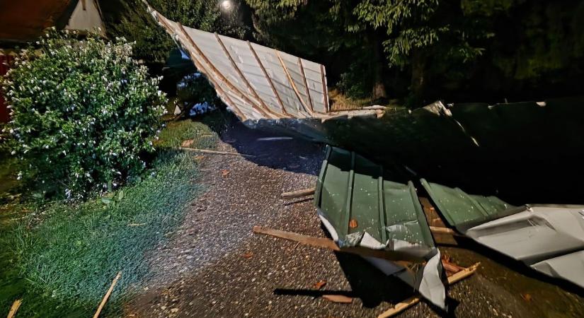 Hatalmas pusztítást végzett a szombat esti vihar a hajdú-bihari településen