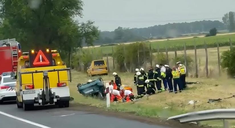 Durva baleset az M3-as autópályán Nyíregyháza felé