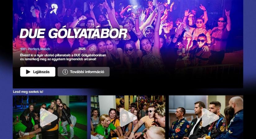 A Netflix világában indul az új tanév: gólyatábor a Dunaújvárosi Egyetemen