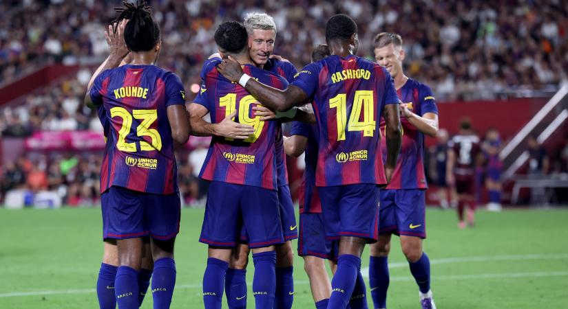 Rashford 30 percet kapott – Megszenvedett a Barca az előszezonnyitón