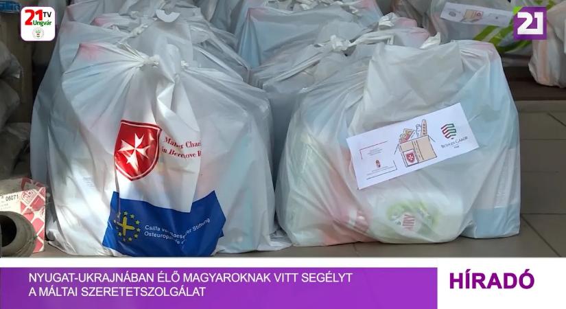 Nyugat-Ukrajnában élő magyaroknak vitt segélyt a Máltai Szeretetszolgálat (videó)