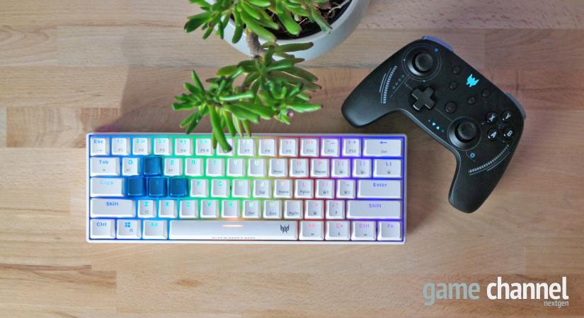 Acer Predator Aethon 330 teszt - kompakt gamer billentyűzet, fehérben