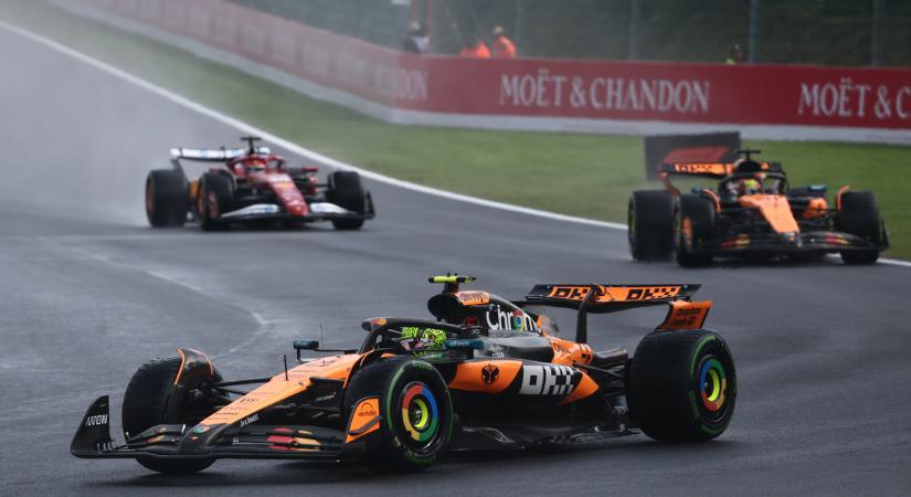 Norris hibái végzetesnek bizonyultak Spában, távolodik csapattársa a vb-pontversenyben