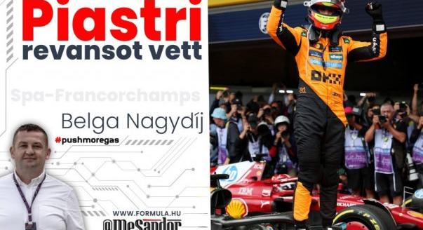 Helyszíni: Piastri revansot vett Spában
