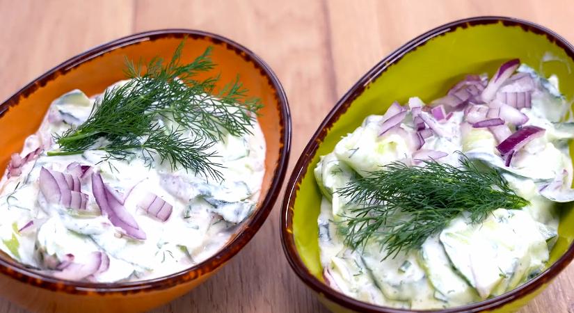 Kapros-tejfölös uborkasaláta
