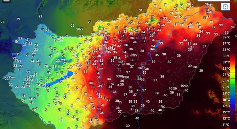 Átléptük a 41 fokot délkeleten, új melegrekord született