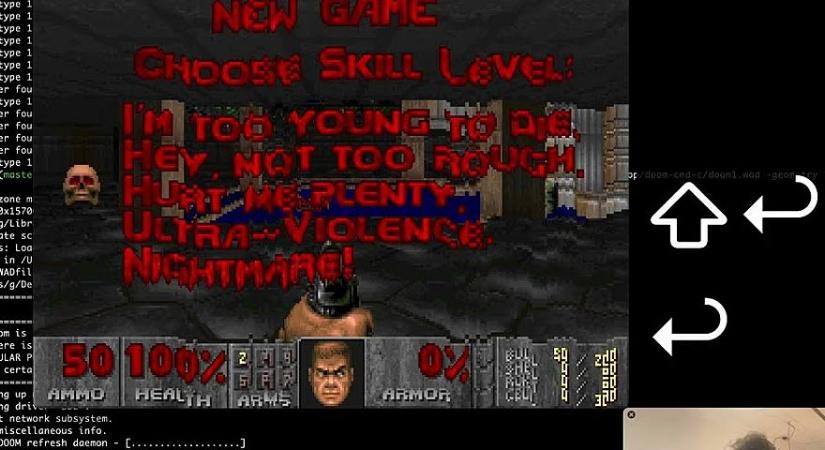 Videón a nagyon furcsa Doom, ami beépített vágólappal bővíti a játék funkcióit