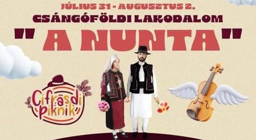 Cifrásdi Piknik csángó menyegzővel Écsen