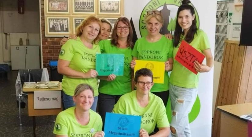 Az esős időjárás ellenére is megtartották a soproni teljesítménytúrát
