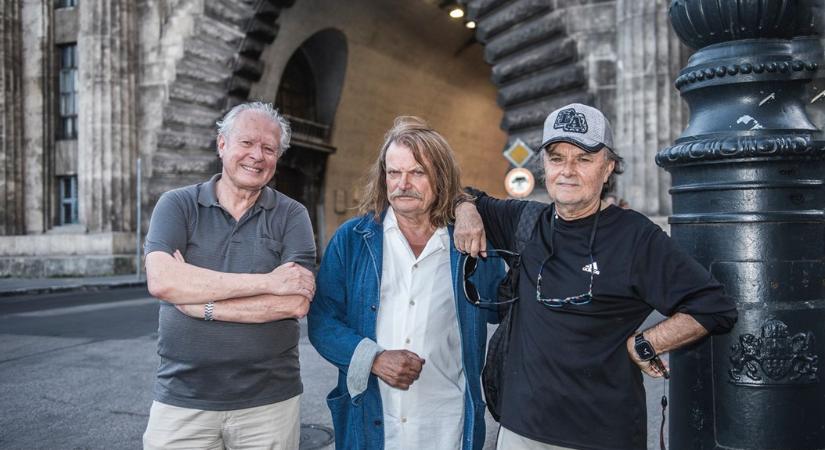 A Lánchídnál találkozott újra a három világhírű barát: Leslie Mandoki, Csupó Gábor és Szűcs László