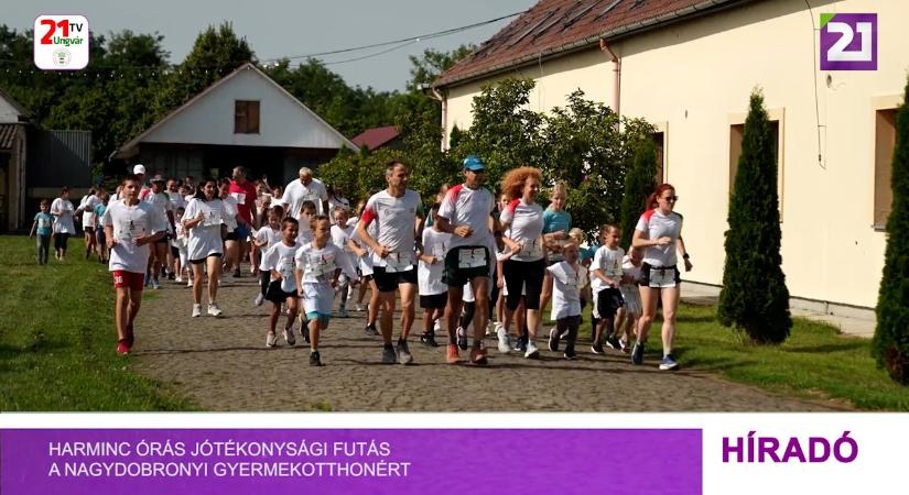 Harminc órás jótékonysági futás a nagydobronyi gyermekotthonért (videó)