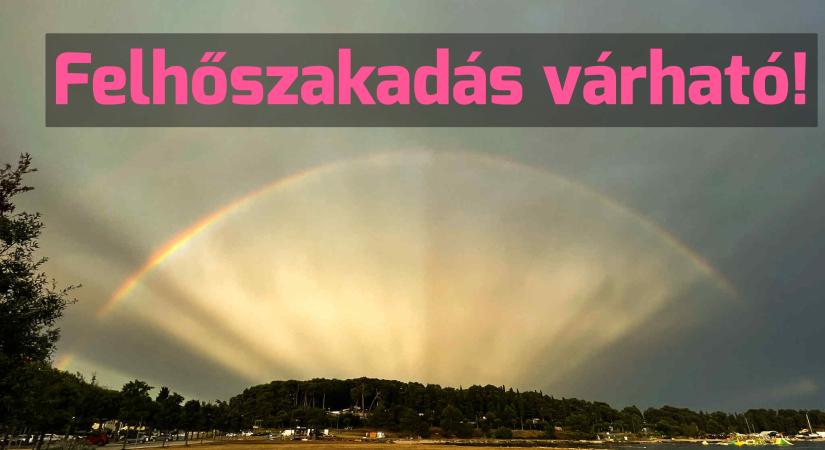 Felhőszakadás kíséri a zivatarokat!