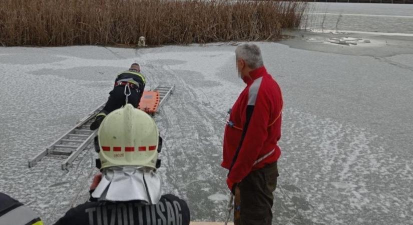 Tizenötéves lány és kutyája alatt szakadt be a Sóstó jege