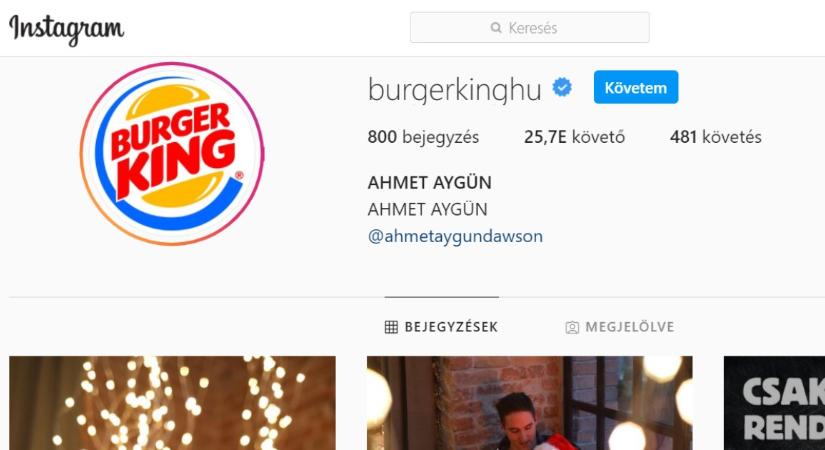 Feltörték, majd ellepték a törökök a Burger King magyar Instagramját