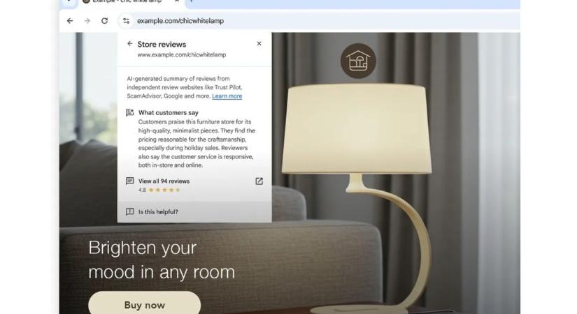 Elkerülhetők az átverős webáruházak a Google Chrome új funkciójával