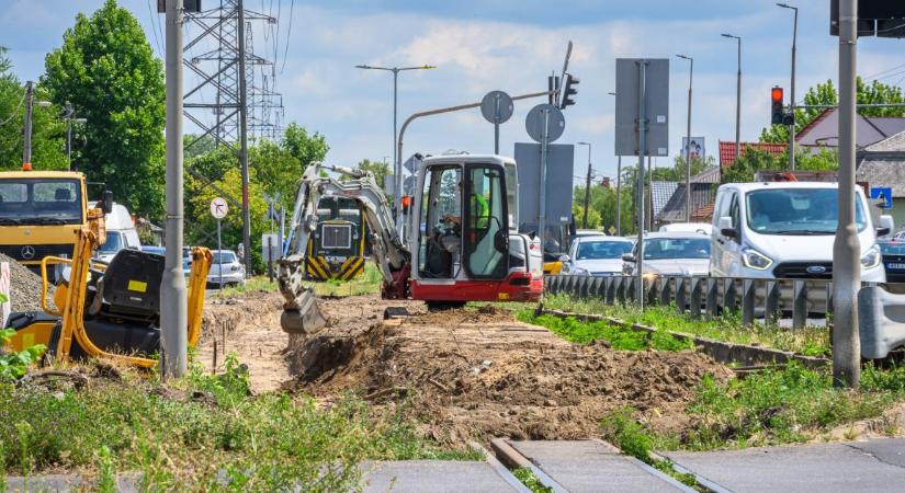 Lezárták a Budai Nagy Antal utca egyik végét