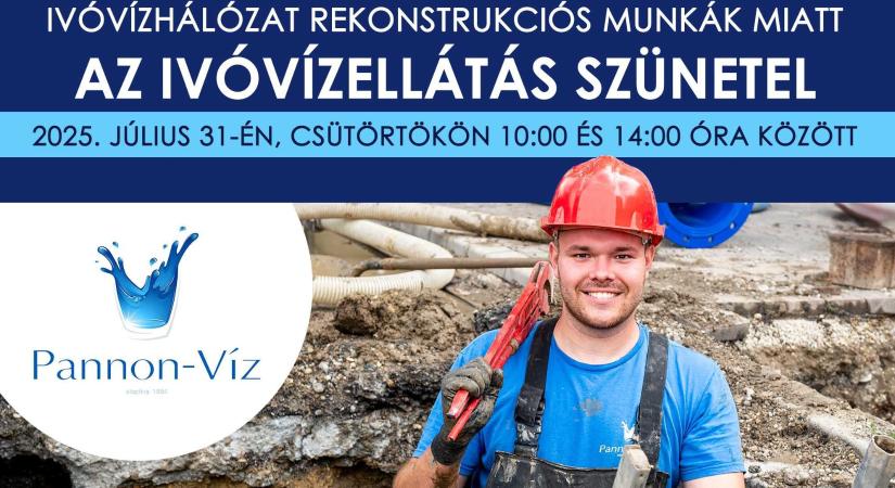 Szünetel az ivóvízellátás csütörtökön Ménfőcsanakon