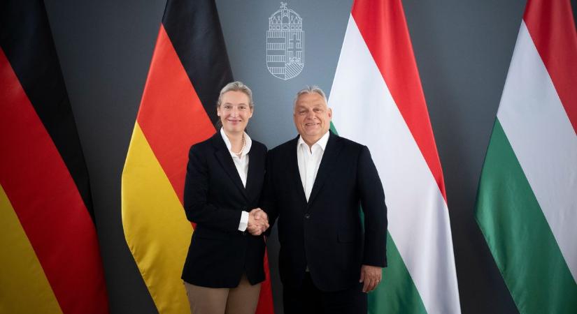 Orbán Viktor fogadta az AfD társelnökét Budapesten
