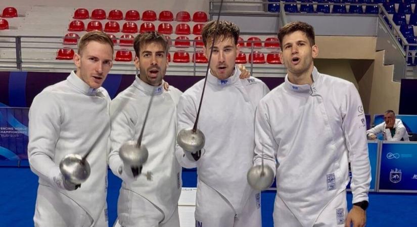 Hihetetlen módon jutott a 16 közé a világbajnokságon az olimpiai bajnok férfipárbajtőr-csapat