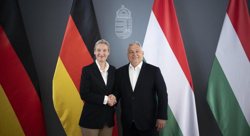 Orbán Viktor Alice Weidel AfD-társelnökkel tárgyalt a Karmelitában