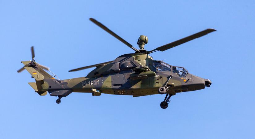 Katonai helikopter csapódott a földbe Lipcse mellett