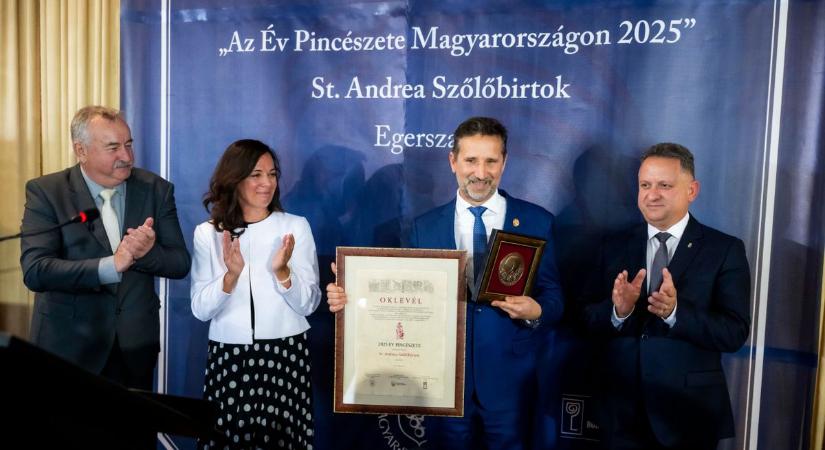 Egerszalóki siker: a St. Andrea lett 2025-ben Az év pincészete