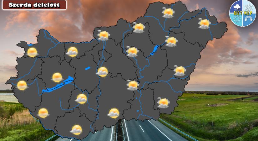 Napfényesebb idő nyugaton, csak elvétve lehet zápor